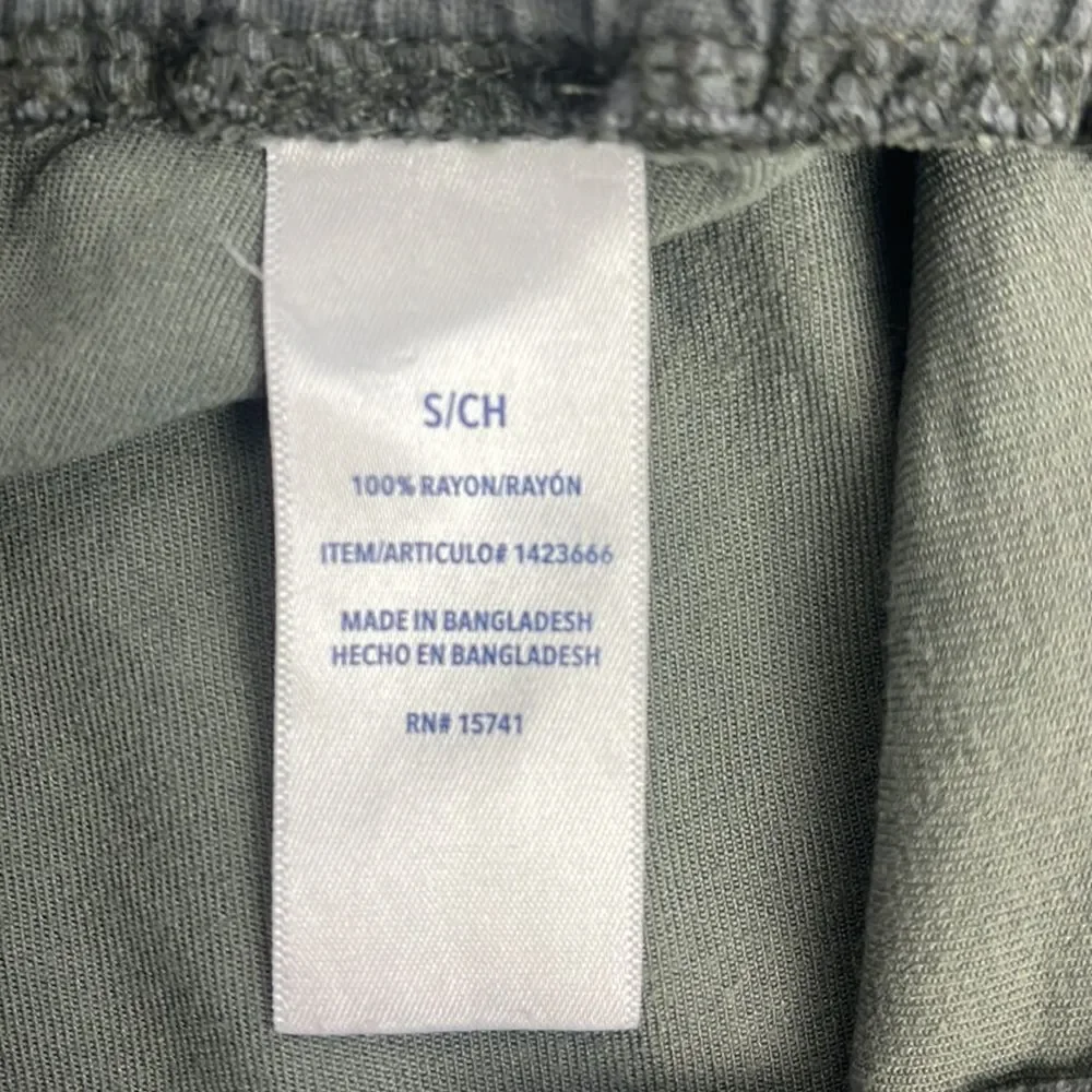 Splendid Lakeside Camo Joggers Army Green High Rise Pull-On Straight Leg Pants S - Picture 12 of 13